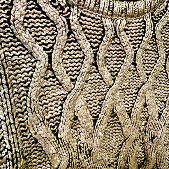 Narcisco Rodriguez For Design Nation XS Metallic Silver and Black Sweater - Picture 5 of 9